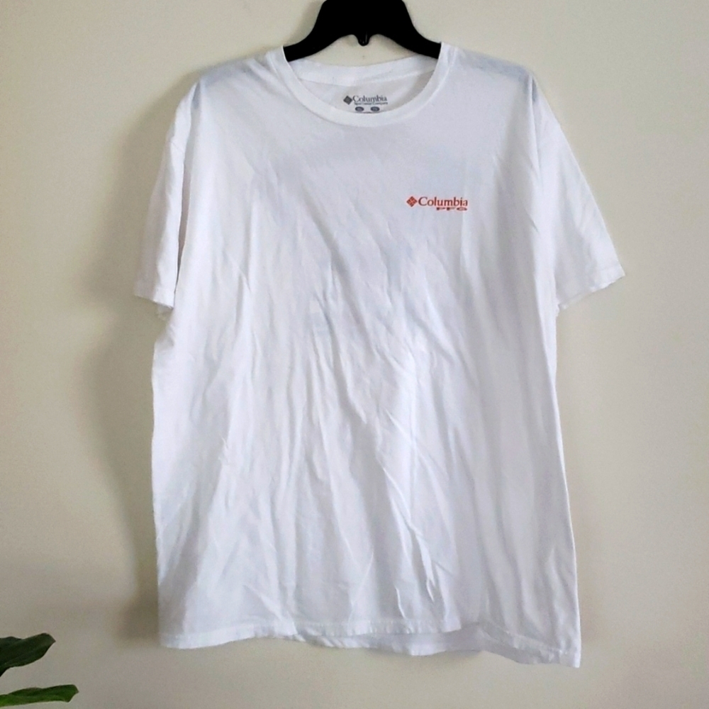 Columbia PFG tee shirt, graphic tee shirt, fishing. Men's size XL